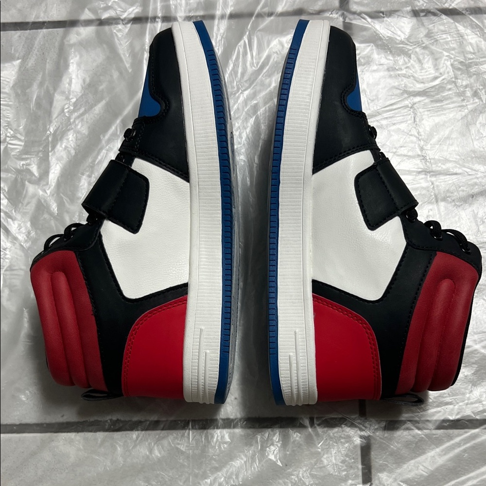 Brand New Unisex Kids' Black and Red High-Top Sneakers